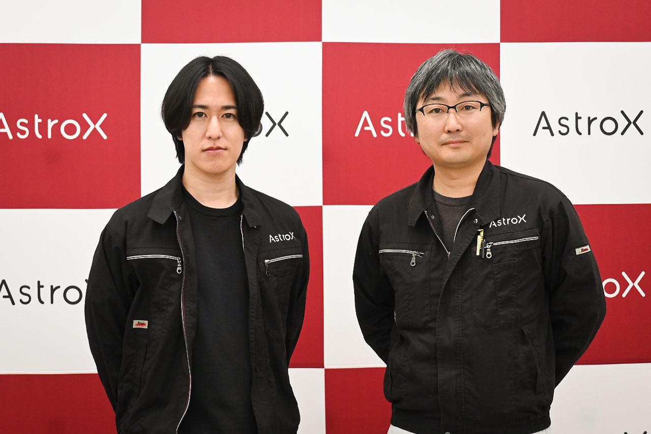 左が小田CEO、右がCTO(最高技術責任者)を務める千葉工業大学の和田豊教授 © AstroX, Inc.