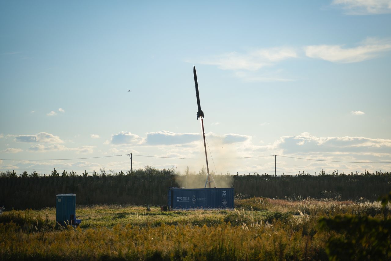 2024年11月9日には、ハイブリッドロケットの発射実験にも成功した © AstroX, Inc.